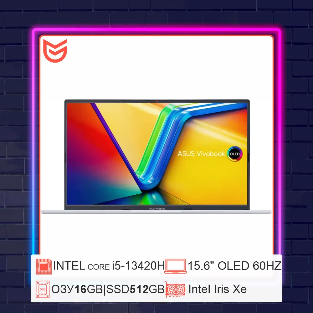 15.6" Ноутбук ASUS Vivobook 15 OLED | Core i5-13420H | 15.6" OLED